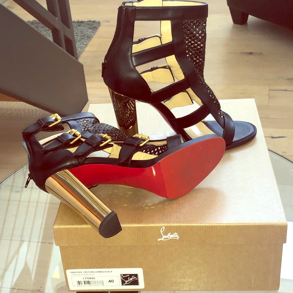 Christian Louboutin “Fencing Gladiator Sandal”